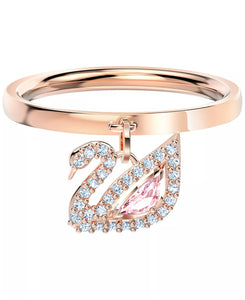 ANILLO PROMESA PAVE SWAN CISNE CRISTAL SWAROVSKI