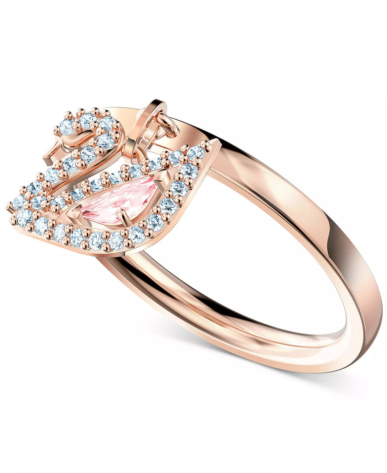 ANILLO PROMESA PAVE SWAN CISNE CRISTAL SWAROVSKI