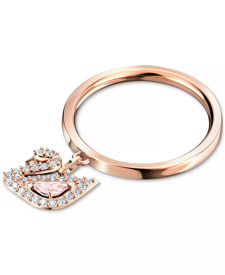 ANILLO PROMESA PAVE SWAN CISNE CRISTAL SWAROVSKI