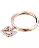 ANILLO PROMESA PAVE SWAN CISNE CRISTAL SWAROVSKI