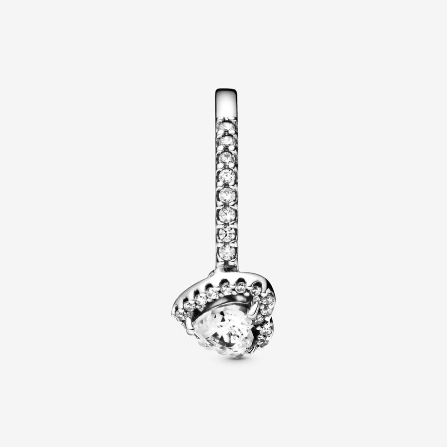 ANILLO PROMESA PANDORA CORAZON ELEVADO + KIT DE REGALO