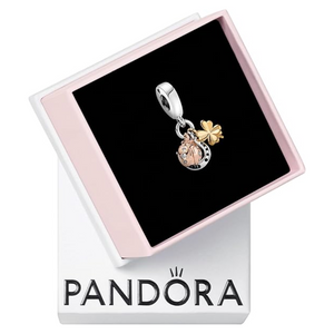 CHARM COLGANTE HERRADURA TREBOL SUERTE PANDORA