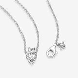 COLLAR PANDORA DOBLE CORAZON + KIT DE REGALO