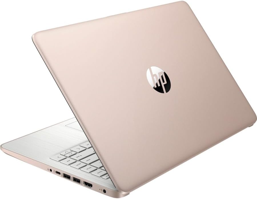 Laptop HP 14, Intel Celeron N4020, 4 GB de RAM, 64 GB de almacenamiento, pantalla HD Micro-edge de 14 pulgadas, Windows 11 Home, delgada y portátil, gráficos 4K, un año de Microsoft 365 (14-dq0040nr, 2021, blanco copo de nieve ) 