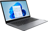 Laptop Lenovo IdeaPad 1 14, pantalla HD de 14.0", Intel Celeron N4020, 4 GB de RAM, 64 GB de almacenamiento, Intel UHD Graphics 600, Win 11 en modo S, gris nube 