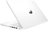 Laptop HP 14, Intel Celeron N4020, 4 GB de RAM, 64 GB de almacenamiento, pantalla HD Micro-edge de 14 pulgadas, Windows 11 Home, delgada y portátil, gráficos 4K, un año de Microsoft 365 (14-dq0040nr, 2021, blanco copo de nieve ) 