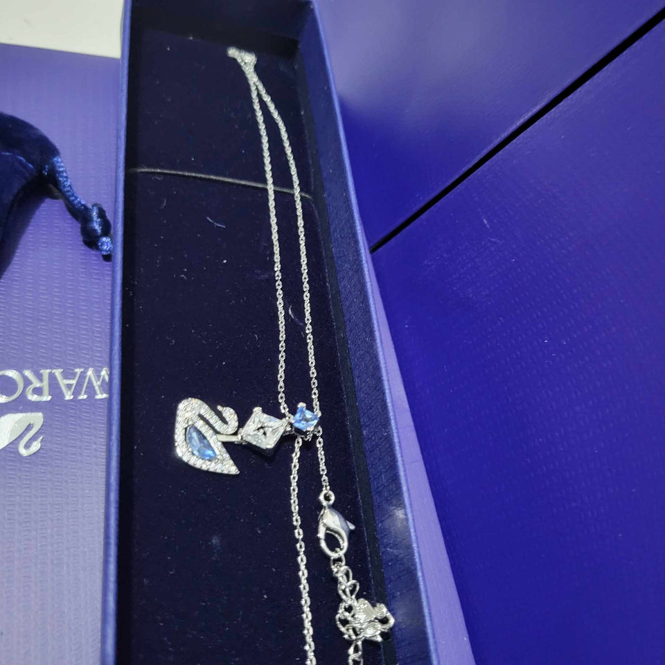 COLLAR DAZZLING SWAN CISNE CRISTAL SWAROVSKI + KIT DE REGALO