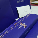 COLLAR DAZZLING SWAN CISNE ROSA RODIO +KIT DE REGALO