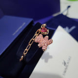 PULSERA BRAZALETE TEDDY BEAR OSO SWAROVSKI + KIT DE REGALO