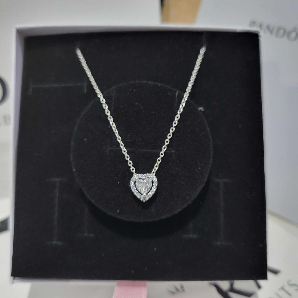 COLLAR CORAZON ELEVADO PANDORA + KIT DE REGALO