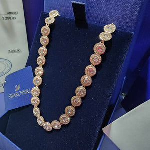 COLLAR CRISTAL SWAROVSKI ANGELIC ORO ROSA + KIT DE REGALO