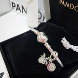 SET PULSERA PANDORA + CHARM EVANGELINE LUCIERNAGA Y KIT GRATIS