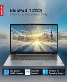 Laptop Lenovo IdeaPad 1 14, pantalla HD de 14.0", Intel Celeron N4020, 4 GB de RAM, 64 GB de almacenamiento, Intel UHD Graphics 600, Win 11 en modo S, gris nube 