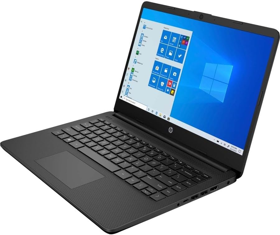 Laptop HP 14, Intel Celeron N4020, 4 GB de RAM, 64 GB de almacenamiento, pantalla HD Micro-edge de 14 pulgadas, Windows 11 Home, delgada y portátil, gráficos 4K, un año de Microsoft 365 (14-dq0040nr, 2021, blanco copo de nieve ) 