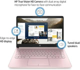 Laptop HP 14, Intel Celeron N4020, 4 GB de RAM, 64 GB de almacenamiento, pantalla HD Micro-edge de 14 pulgadas, Windows 11 Home, delgada y portátil, gráficos 4K, un año de Microsoft 365 (14-dq0040nr, 2021, blanco copo de nieve ) 