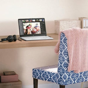 Laptop portátil HP, para estudiantes y empresas, pantalla HD de 14", Intel Quad-Core N4120, 16 GB DDR4 RAM, 64 GB eMMC, 1 año de Office 365, cámara web, RJ-45, HDMI, Wi-Fi, Windows 11 Home, plateado 