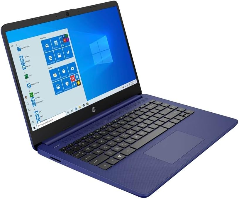 Laptop HP 14, Intel Celeron N4020, 4 GB de RAM, 64 GB de almacenamiento, pantalla HD Micro-edge de 14 pulgadas, Windows 11 Home, delgada y portátil, gráficos 4K, un año de Microsoft 365 (14-dq0040nr, 2021, blanco copo de nieve ) 