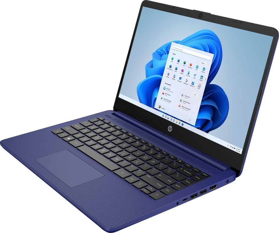 Laptop HP 14, Intel Celeron N4020, 4 GB de RAM, 64 GB de almacenamiento, pantalla HD Micro-edge de 14 pulgadas, Windows 11 Home, delgada y portátil, gráficos 4K, un año de Microsoft 365 (14-dq0040nr, 2021, blanco copo de nieve ) 