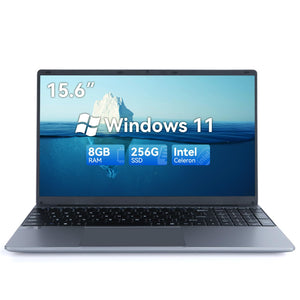 Computadora portátil, 16GB RAM 512GB SSD, Procesadores Intel Quad-Core N5095, Pantalla IPS 1080P de 15.6 pulgadas, 2MP, WiFi dual 2.4/5G, Mini-HDMI, Tipo-C, USB 3.0, Gran capacidad de batería 