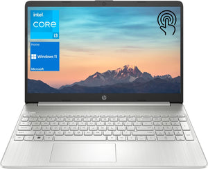 Portátil HP, pantalla táctil HD de 15,6", procesador Intel Core i3-1115G4, 32 GB de RAM, SSD PCIe de 1 TB, cámara web, tipo C, HDMI, lector de tarjetas SD, Wi-Fi, Windows 11 Home, plateado 