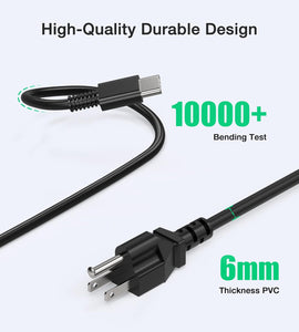 USB C Laptop Charger, 65W Chromebook Charger Compatible with HP Lenovo Dell Asus Acer Samsung Google Chromebook Fast Charger Type C