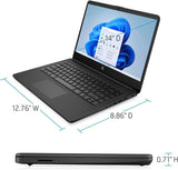 Laptop HP 14, Intel Celeron N4020, 4 GB de RAM, 64 GB de almacenamiento, pantalla HD Micro-edge de 14 pulgadas, Windows 11 Home, delgada y portátil, gráficos 4K, un año de Microsoft 365 (14-dq0040nr, 2021, blanco copo de nieve ) 