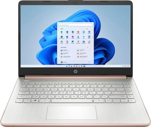 Laptop HP 14, Intel Celeron N4020, 4 GB de RAM, 64 GB de almacenamiento, pantalla HD Micro-edge de 14 pulgadas, Windows 11 Home, delgada y portátil, gráficos 4K, un año de Microsoft 365 (14-dq0040nr, 2021, blanco copo de nieve ) 