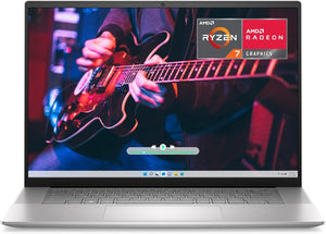 Laptop Dell Inspiron 16 5635 - AMD Ryzen 7-7730U, QHD de 16 pulgadas, 16 GB LPDDR4x RAM, 1 TB SSD, gráficos AMD Radeon, Windows 11 Home, 1 año de soporte premium - Platino plateado 