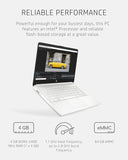 Laptop HP 14, Intel Celeron N4020, 4 GB de RAM, 64 GB de almacenamiento, pantalla HD Micro-edge de 14 pulgadas, Windows 11 Home, delgada y portátil, gráficos 4K, un año de Microsoft 365 (14-dq0040nr, 2021, blanco copo de nieve ) 