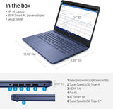 Laptop portátil HP (incluye 1 año de Microsoft 365), pantalla HD de 14'', 8 GB de RAM, 64 GB eMMC, Intel Quad-Core N4120, estudiantes y empresas, cámara web, HDMI, Wi-Fi, RJ-45, Windows 11 Home, rosa 