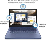 HP más nuevo portátil ultraligero de 14" para estudiantes y empresas, Intel Quad-Core N4120, 8 GB de RAM, 192 GB de almacenamiento (64 GB eMMC+128 GB Micro SD), 1 año de Office 365, cámara web, HDMI, WiFi, USB-A y C, Win 11 S 