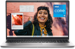 Laptop Dell Inspiron 15 3530 - Intel Core i5-1335U, pantalla FHD de 15,6 pulgadas 120 Hz, 16 GB DDR4 RAM, 512 GB SSD, gráficos Intel Iris Xe, Windows 11 Home, servicios incluidos - Platino plateado 