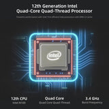 jumper Laptop, computadora portátil con CPU Intel N100 (hasta 3,4 GHz), SSD DDR5 de 16 GB y 512 GB, pantalla IPS FHD de 16", 1920 x 1200, sistema de refrigeración, batería de 38 Wh, 4 parlantes estéreo, gráficos Intel UHD, HDMI. 