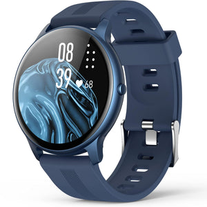 AGPTEK Reloj Inteligente para Mujer, Reloj Inteligente para teléfonos Android e iOS IP68 Rastreador de Actividad a Prueba de Agua con Pantalla táctil a Color Monitor de frecuencia cardíaca Podómetro Monitor de sueño, Rosa 