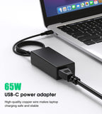 USB C Laptop Charger, 65W Chromebook Charger Compatible with HP Lenovo Dell Asus Acer Samsung Google Chromebook Fast Charger Type C