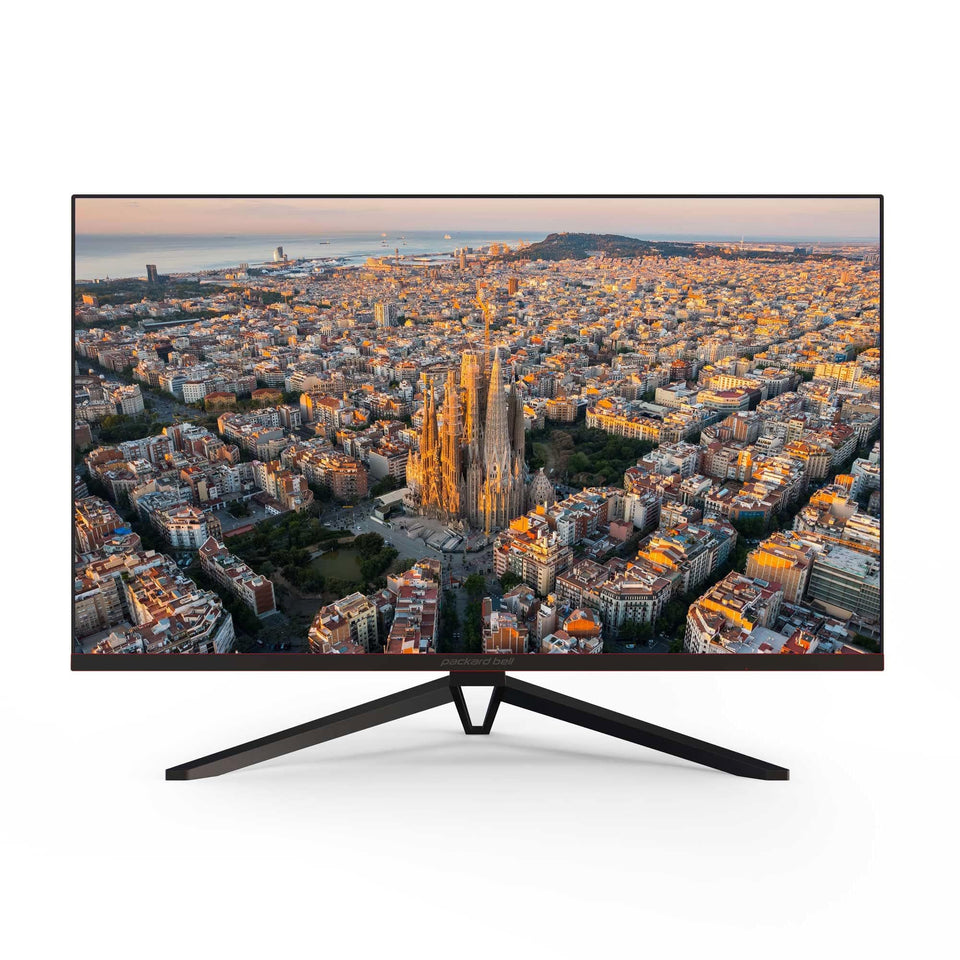 Monitor de computadora dual Packard Bell Basic, 24 pulgadas, ultraancho, montaje VESA, inclinación, VGA y HDMI, FHD 1920 x 1080, 75 Hz, 5 milisegundos para juegos, paquete de 2 