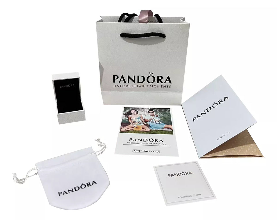 ANILLO PANDORA PROMESA CORAZON ELEVADO AZUL + KIT DE REGALO