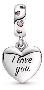 Charm Pandora Original Dije Corazón Te Amo Mamá Plata 925