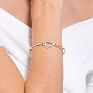 PULSERA SWAROVSKI CORAZON INFINITO + KIT DE REGALO