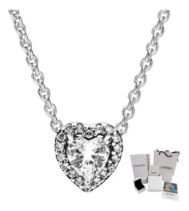 COLLAR CORAZON ELEVADO PANDORA + KIT DE REGALO
