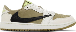 TRAVIS SCOTT AIR JORDAN 1 LOW NEUTRAL OLIVE GOLF