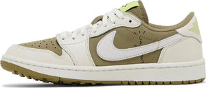 TRAVIS SCOTT AIR JORDAN 1 LOW NEUTRAL OLIVE GOLF