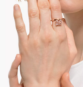 ANILLO PROMESA PAVE SWAN CISNE CRISTAL SWAROVSKI