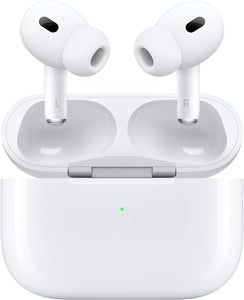 Auriculares inalámbricos Apple AirPods Pro (segunda generación) con carga USB-C, auriculares Bluetooth con cancelación de ruido hasta 2 veces más activa, modo transparencia, audio adaptable, audio espacial personalizado 
