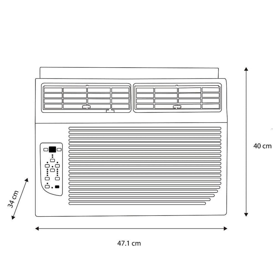 Aire Acondicionado Midea Maw08c1oum Ventana 8000 Btu Solo Frío 110v