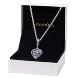 COLLAR SPARKLING BLUE MOON PANDORA + KIT DE REGALO