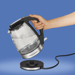 Tetera Hervidor De Agua Hamilton 40865 De Vidrio 1.7 Lt